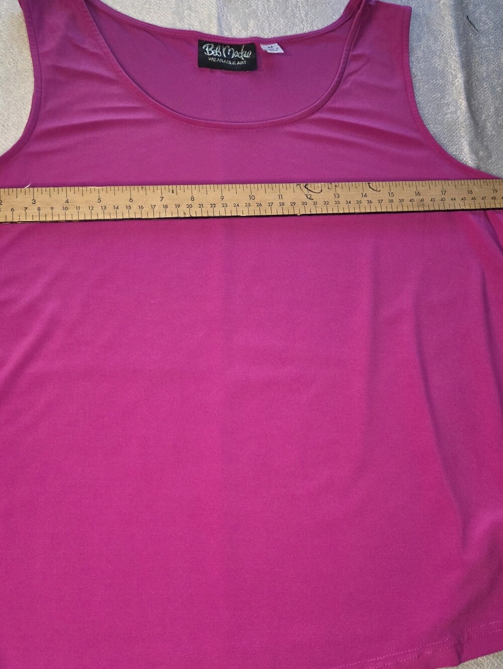 Bob Mackie Tank Top Fuchsia Size M Medium - Picture 5 of 7